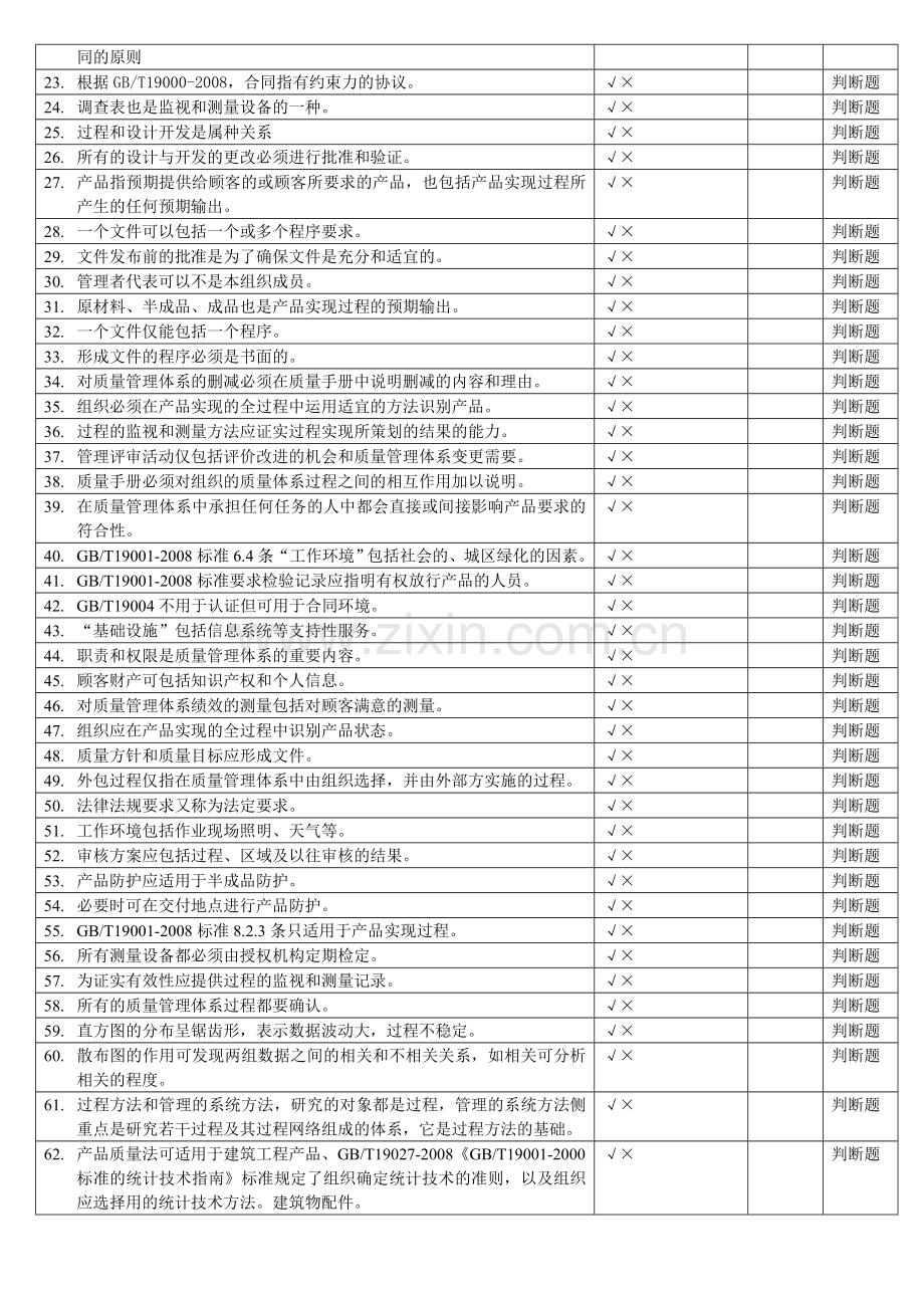 QMS-iso9001质量管理体系试题题集.doc_第2页