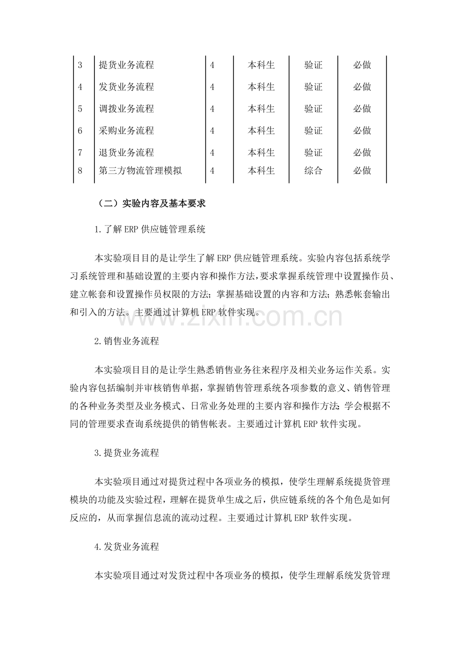 物流与供应链管理实验大纲.doc_第2页