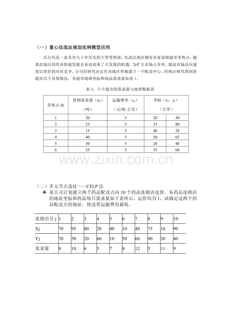 物流系统规划与设计课程设计题目---副本.doc_第1页