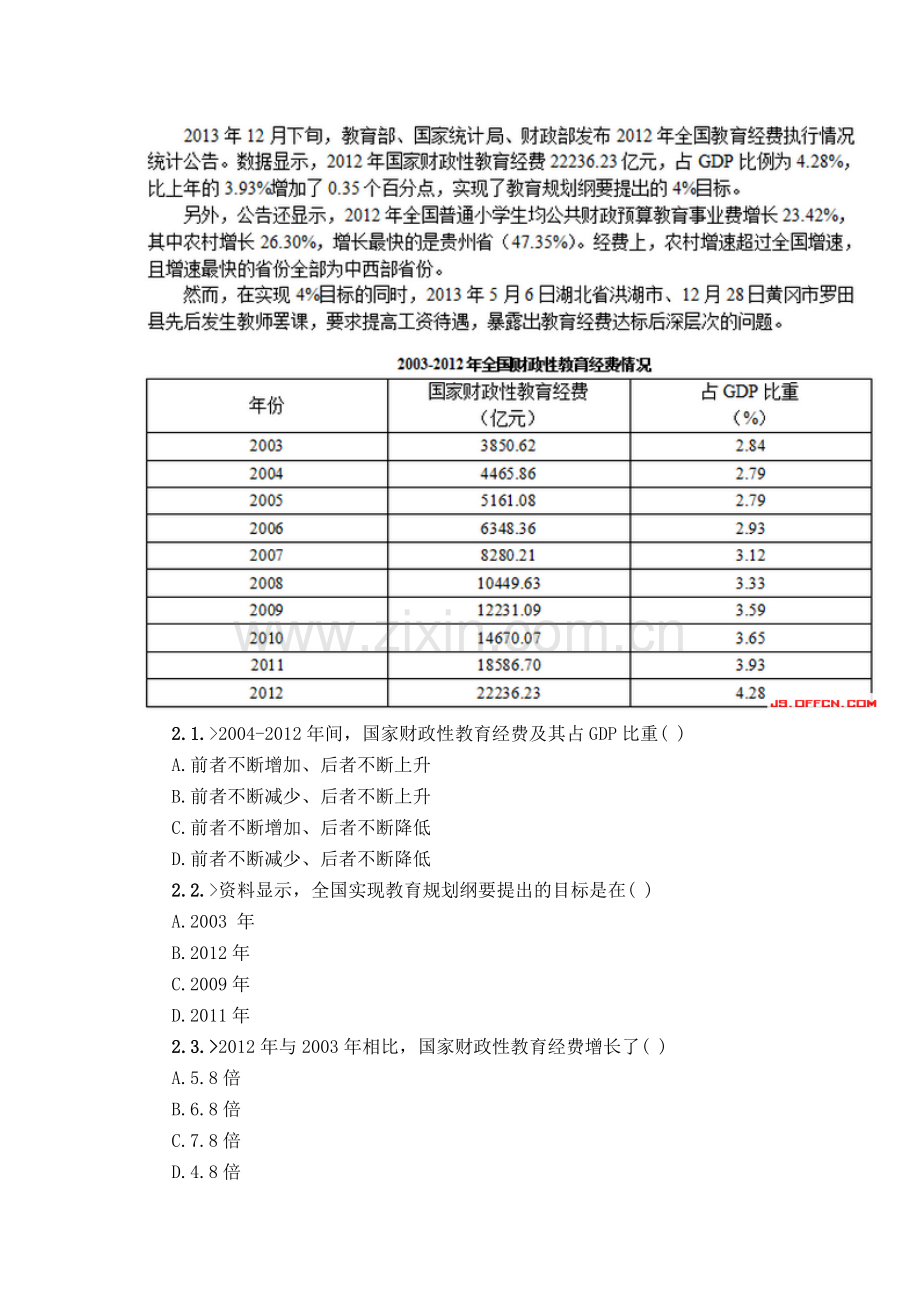 2015江苏公务员考试行测资料分析题：综合资料(5).doc_第3页