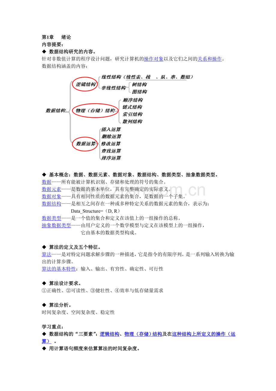 数据结构知识点全面总结—精华版.doc_第1页