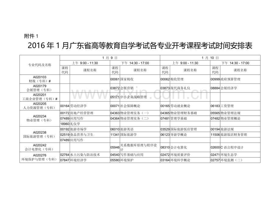 2016年开考计划.doc_第1页