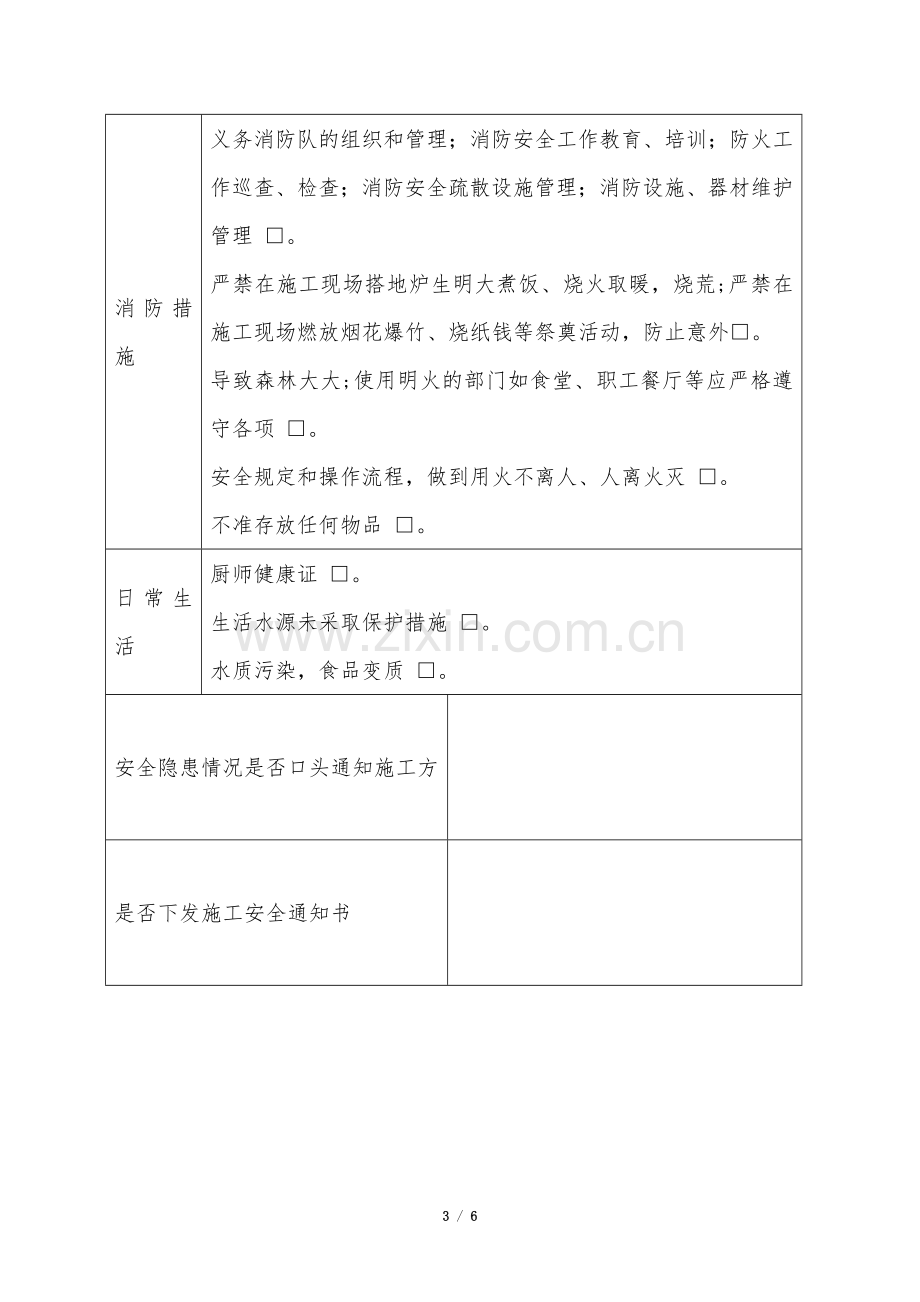 施工现场安全生产检查记录表.doc_第3页