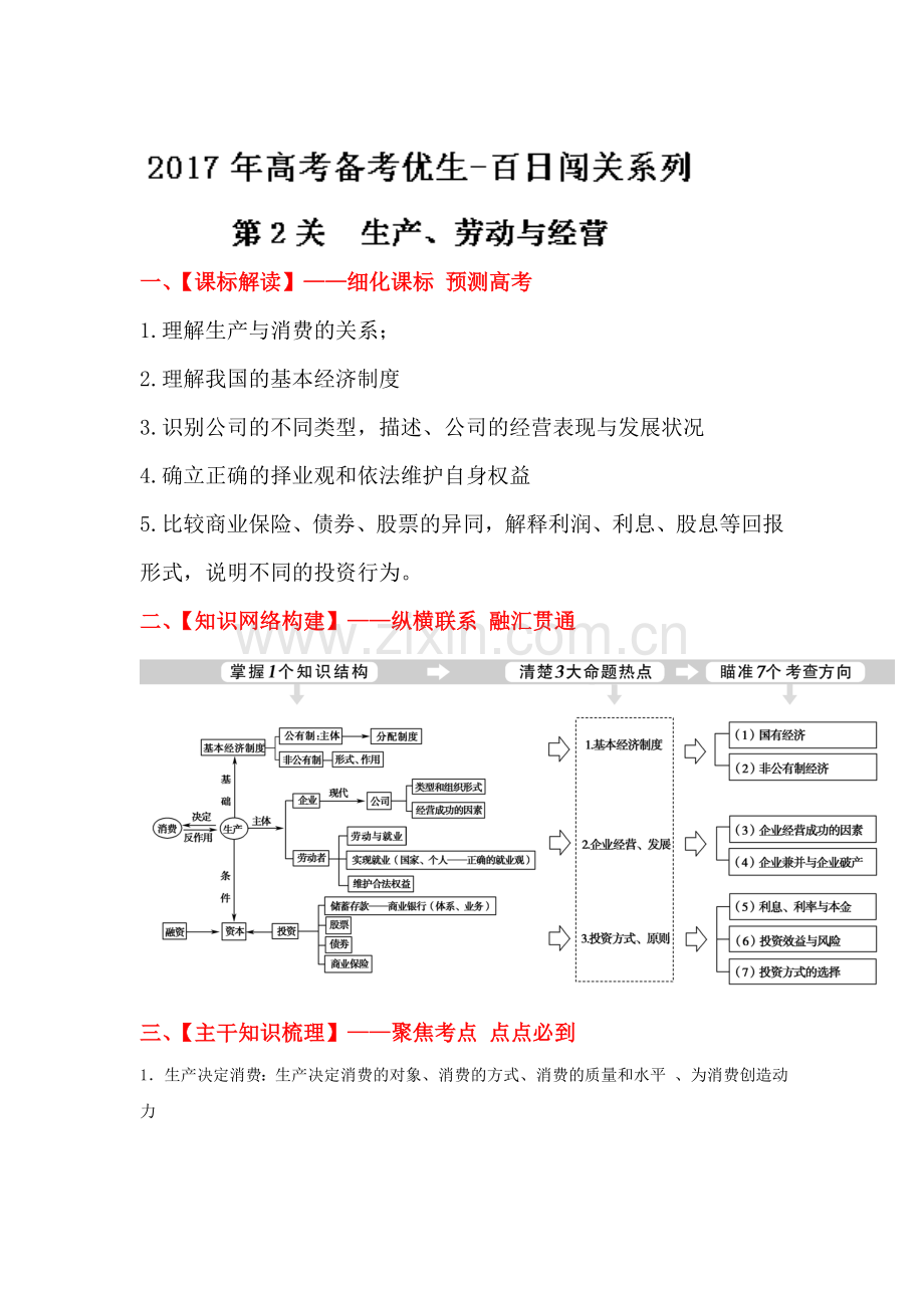 2017届高考政治单元双基双测复习题15.doc_第1页