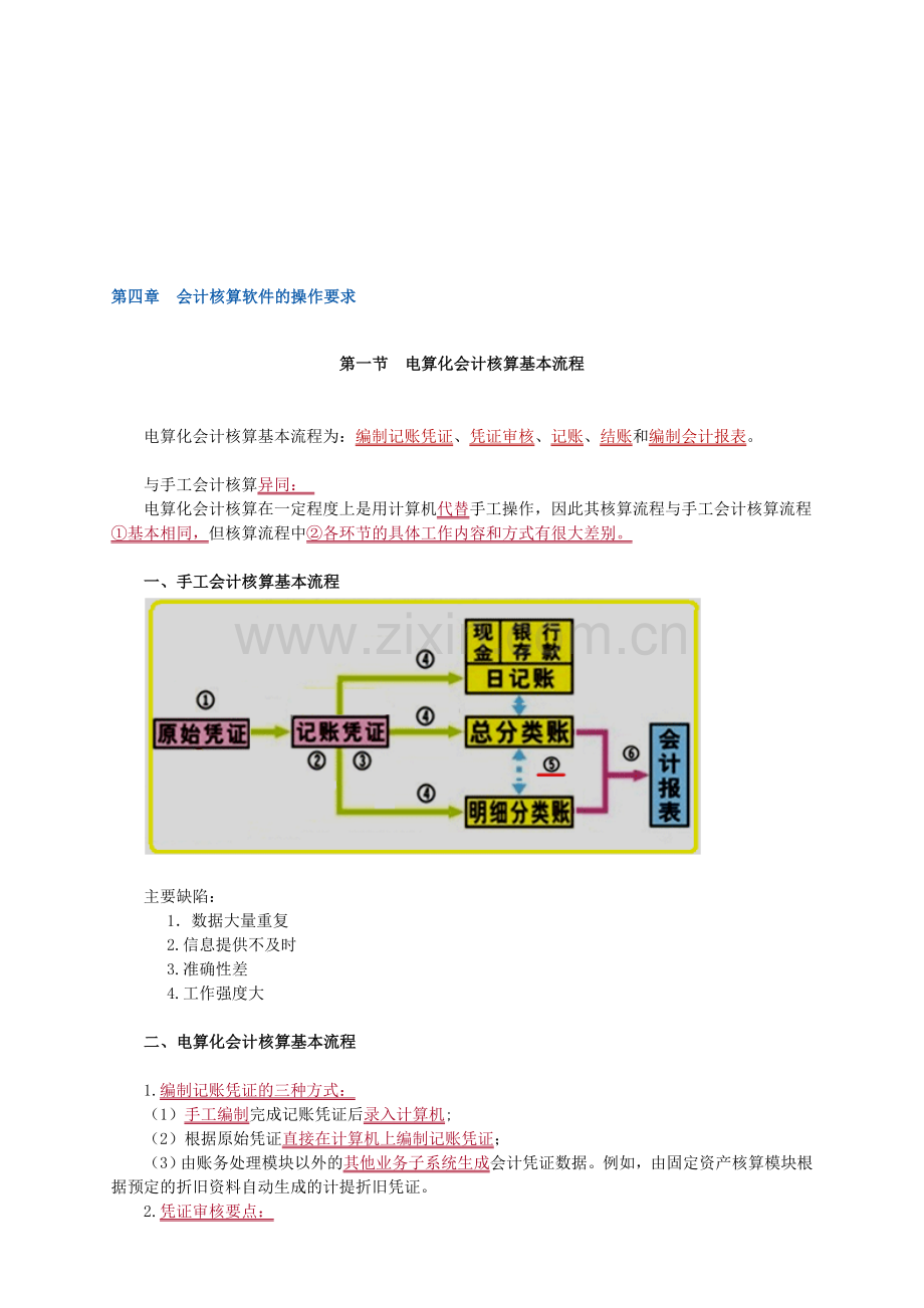 会计电算化会计核算基本流程.doc_第1页