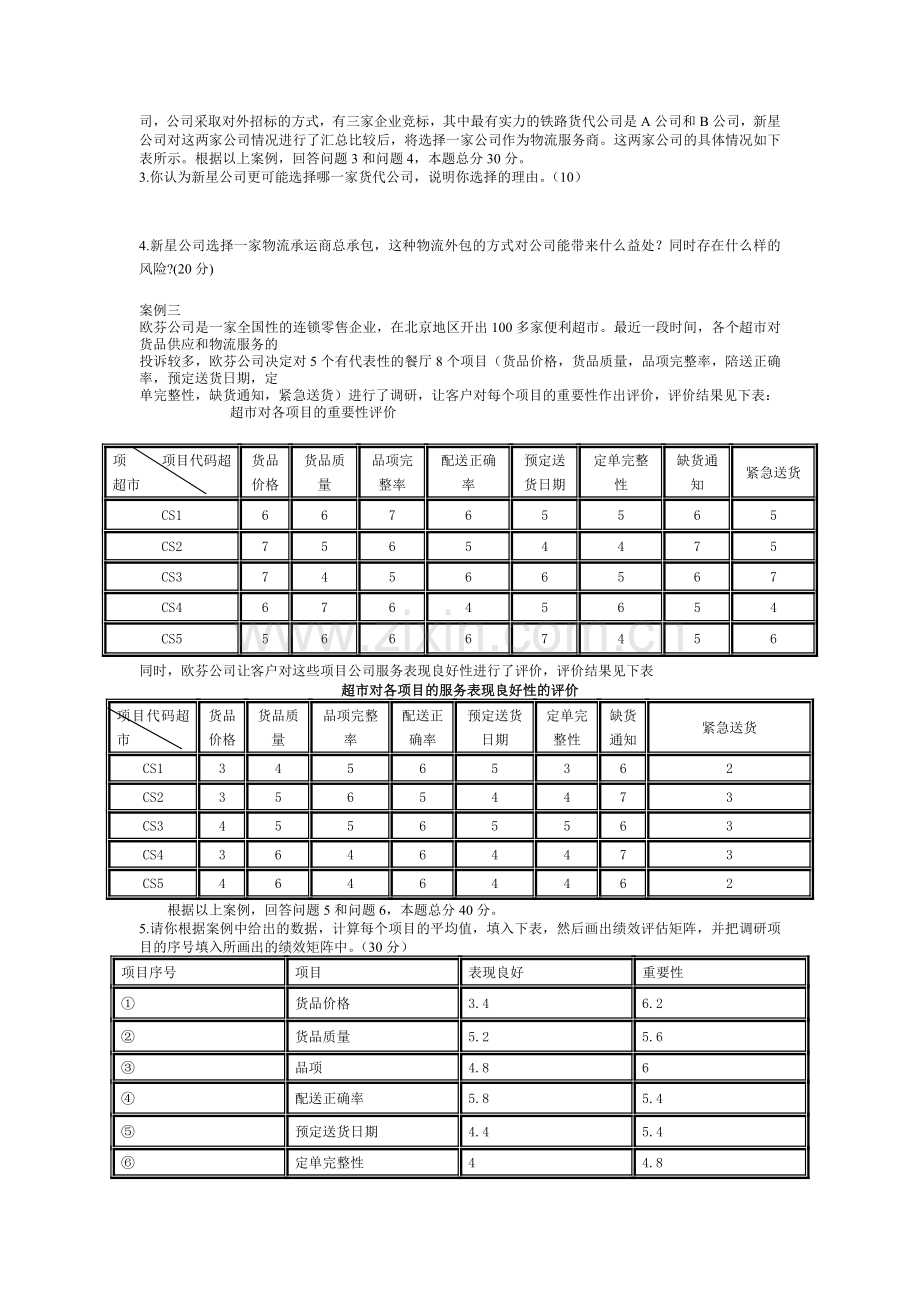 海南物流师考试物流案例与实践(一)05年11月真题.doc_第2页