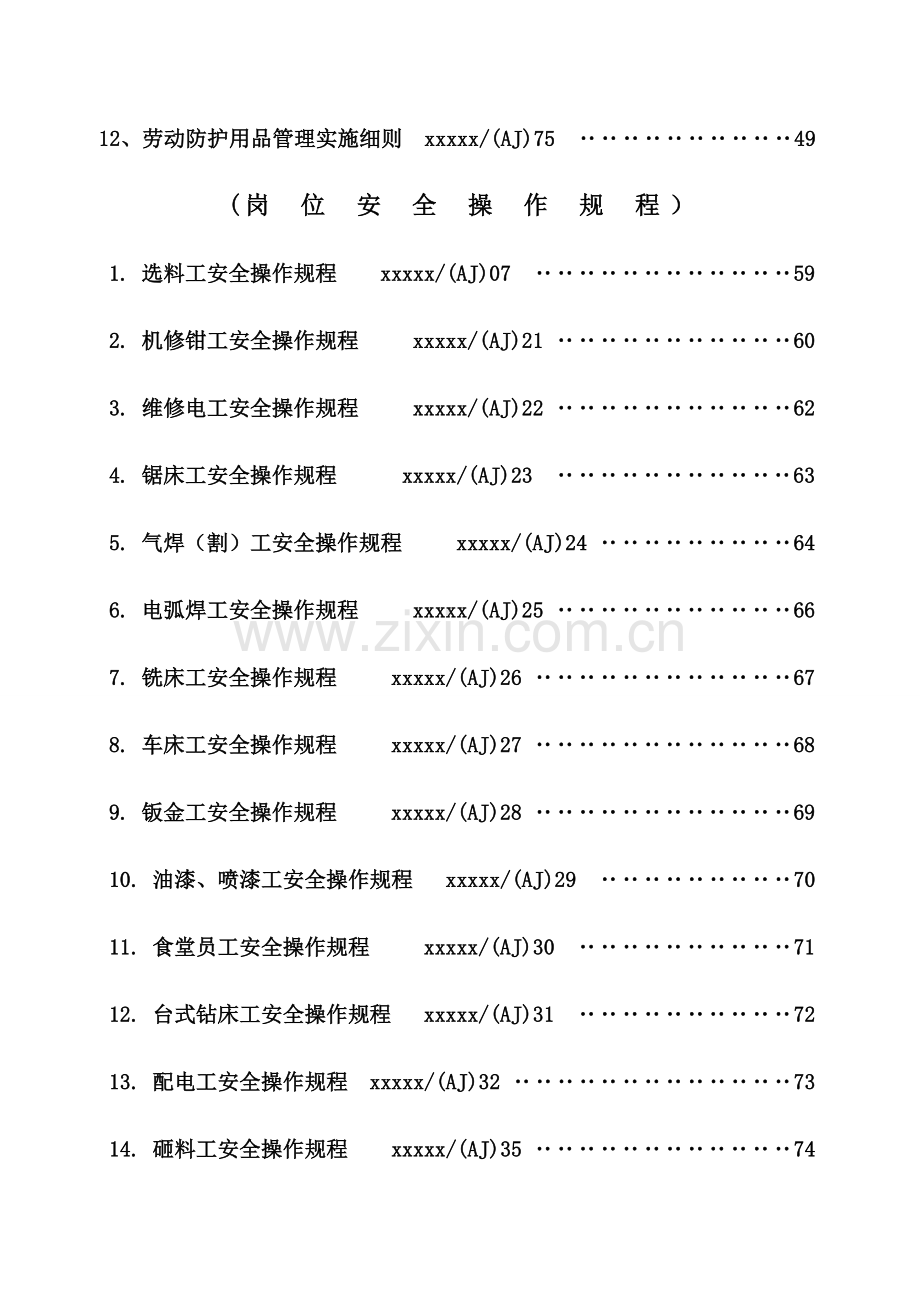 安全生产管理制度汇编目录.doc_第3页