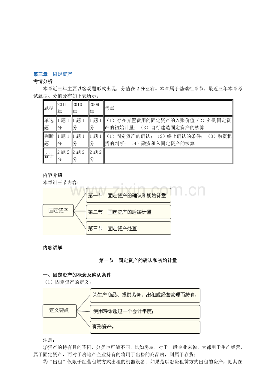 中级会计实务讲义-第三章固定资产.doc_第1页