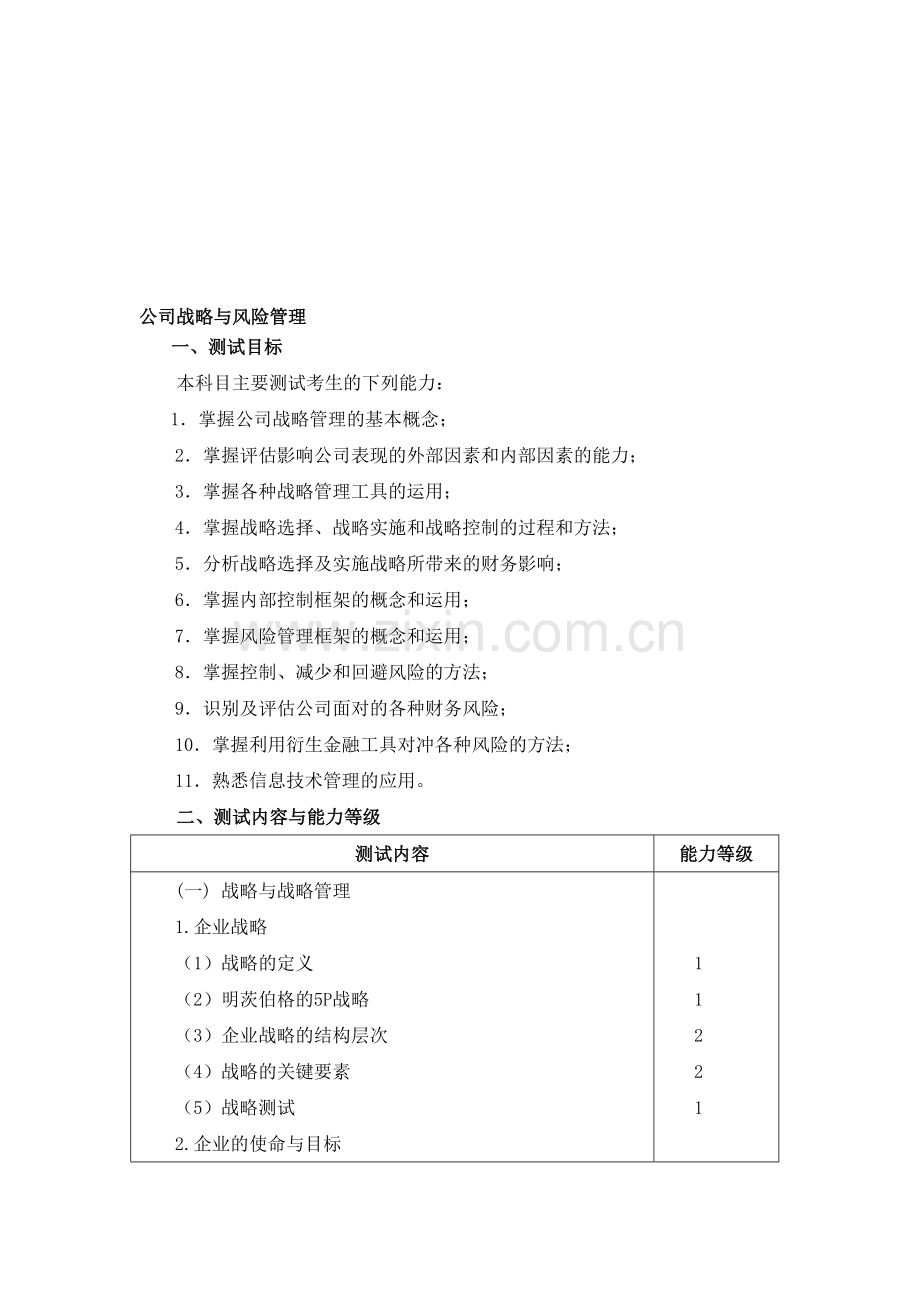 公司战略与风险管理新制度大纲.doc_第1页