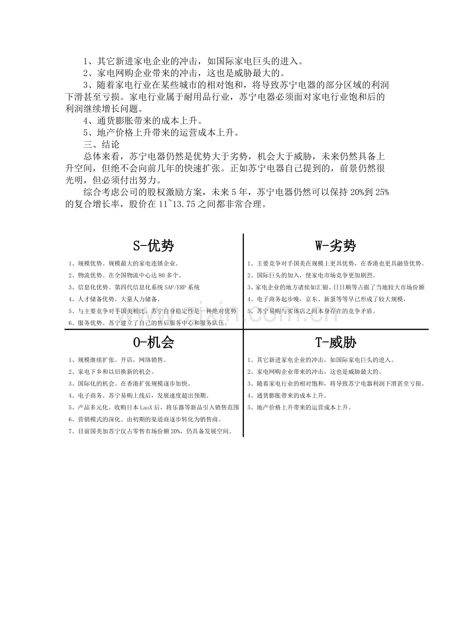 苏宁电器SWOT分析.doc_第3页