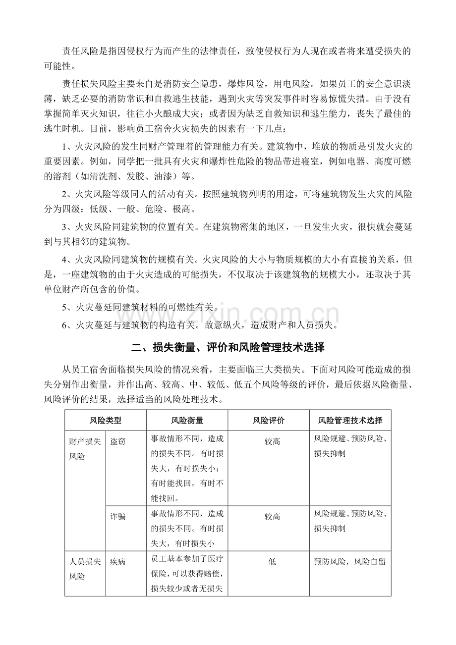 企业风险管理方案：以员工宿舍为例.doc_第2页