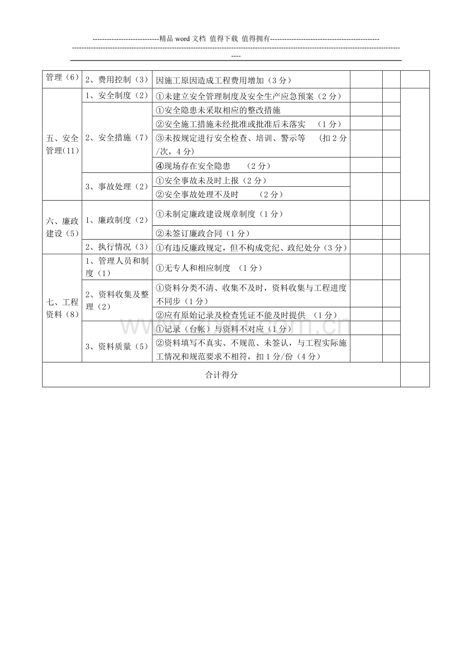 施工单位业绩考核..doc_第3页