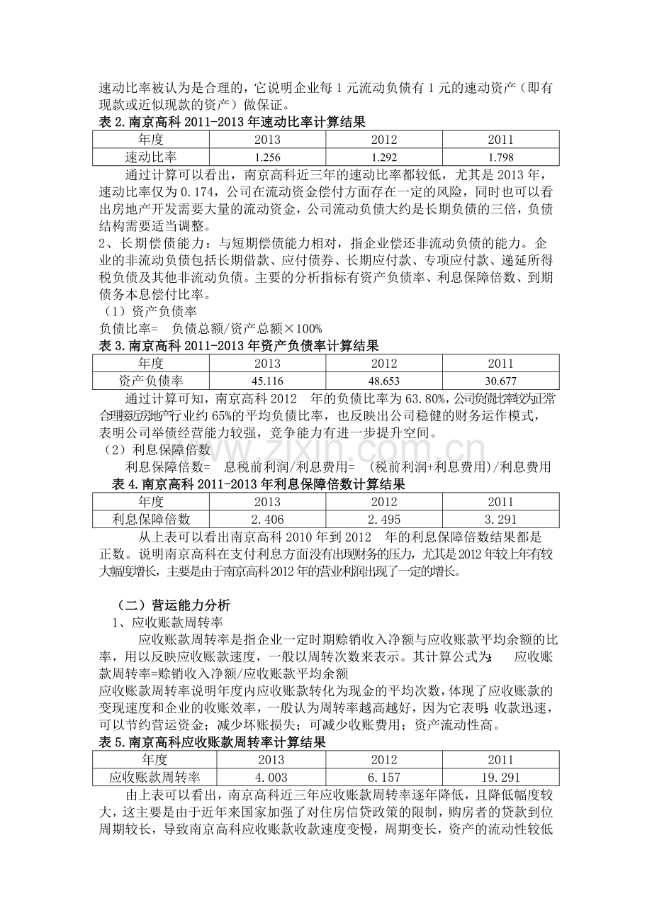 模板(南京高科财务分析报告).doc_第2页