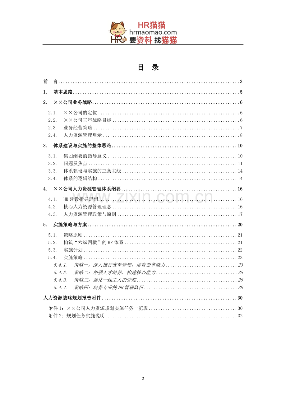 某大型公司人力资源规划模板—某咨询公司-HR猫猫.doc_第2页