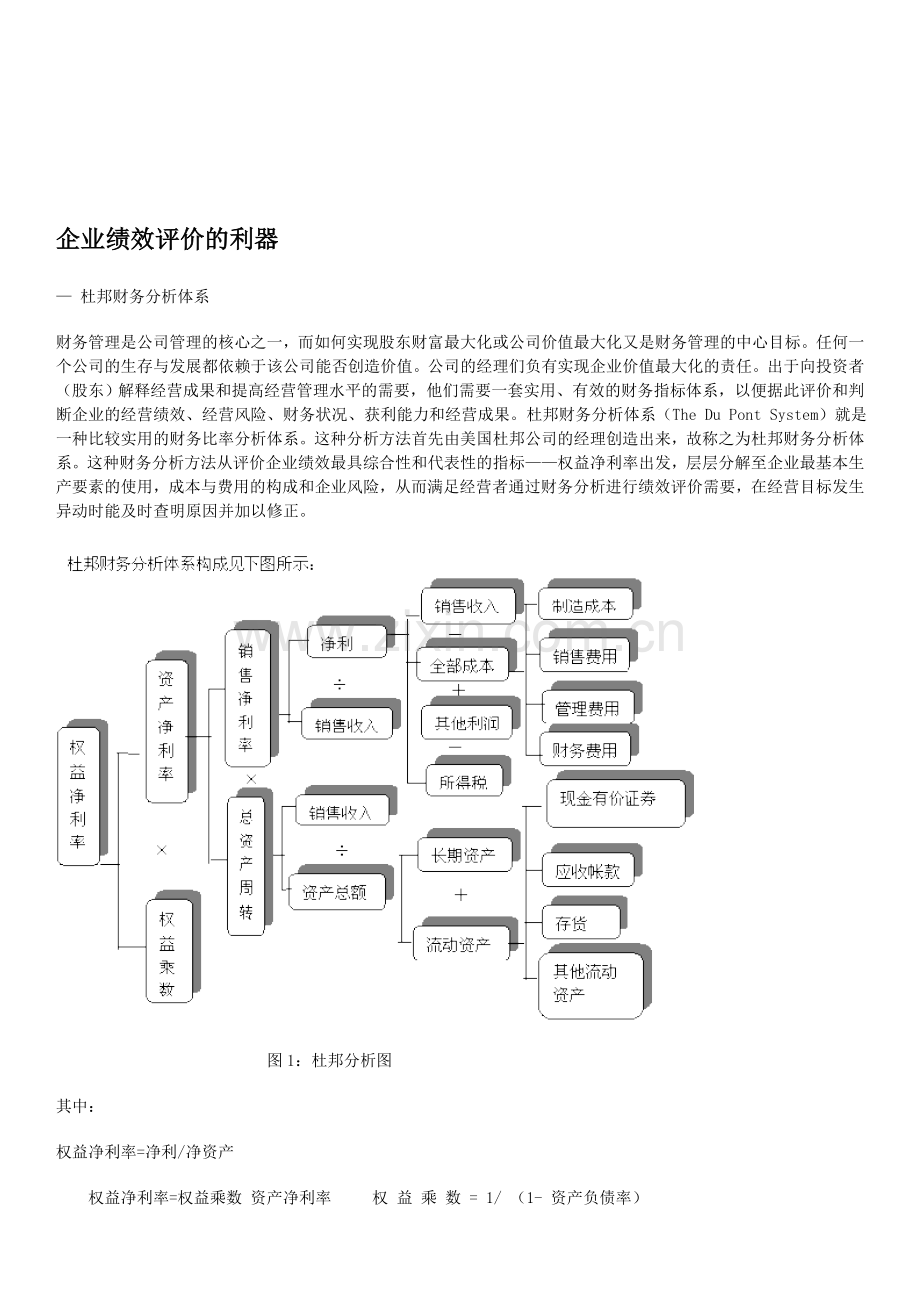 杜邦财务分析体系.doc_第1页