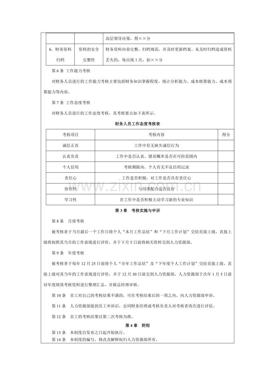 财务人员绩效考核制度.doc_第3页