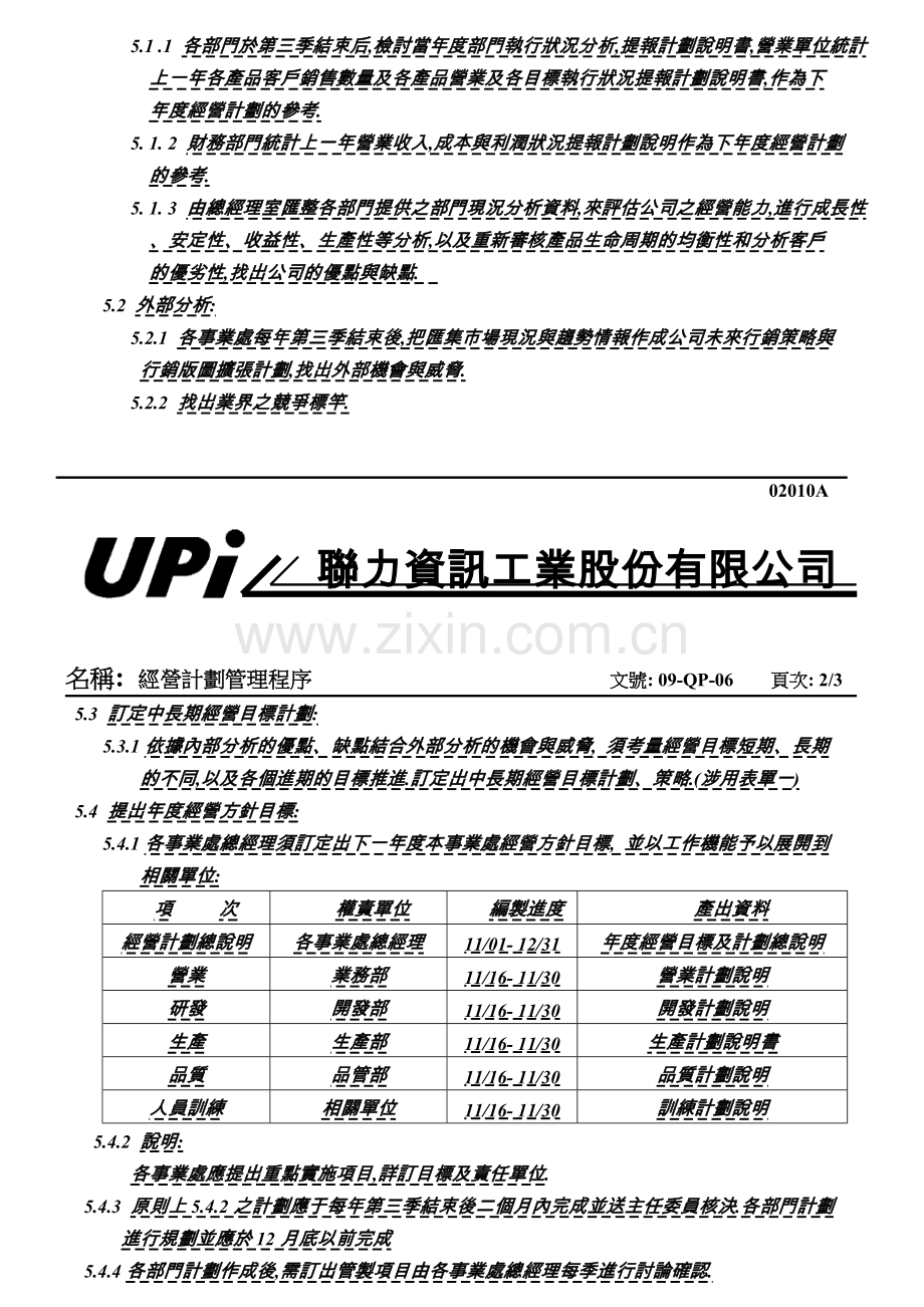 09-QP-06-经营计划管理程序.doc_第3页