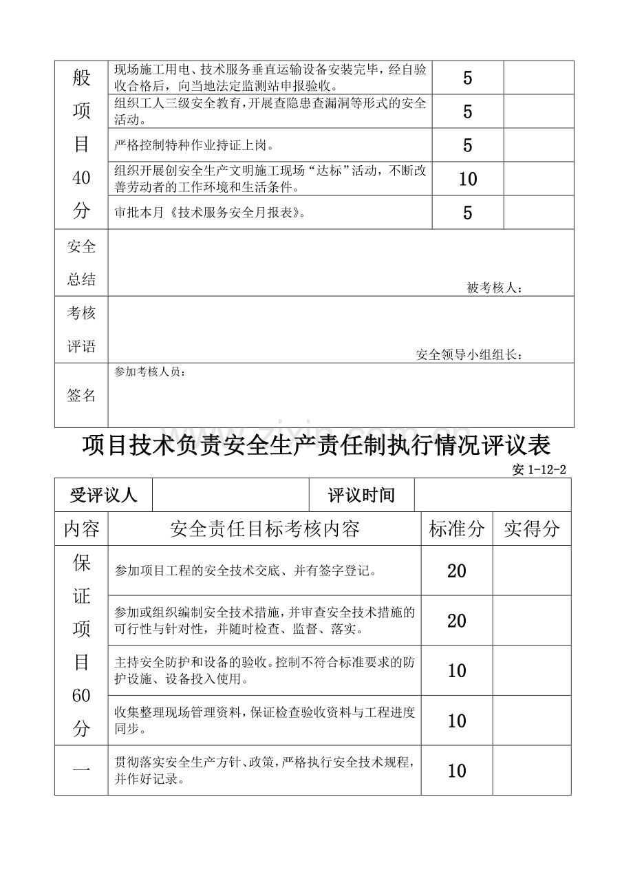 安全生产责任制考核表.doc_第2页