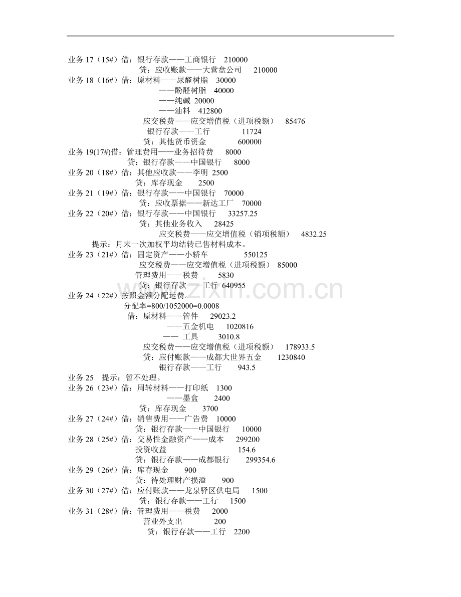 《企业会计综合实训》答案.doc_第2页