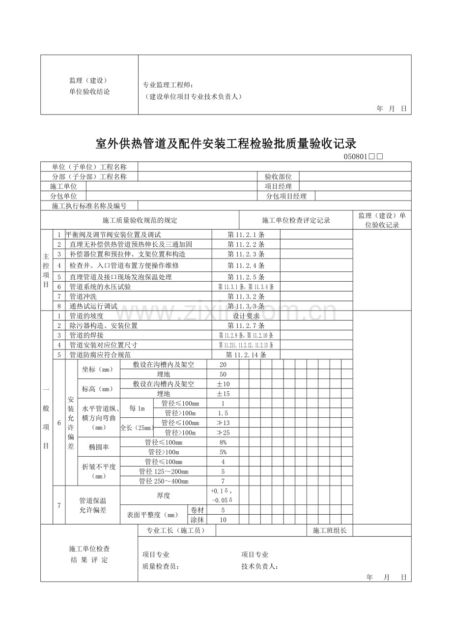 室外排水管道安装工程检验批质量验收记录.doc_第3页