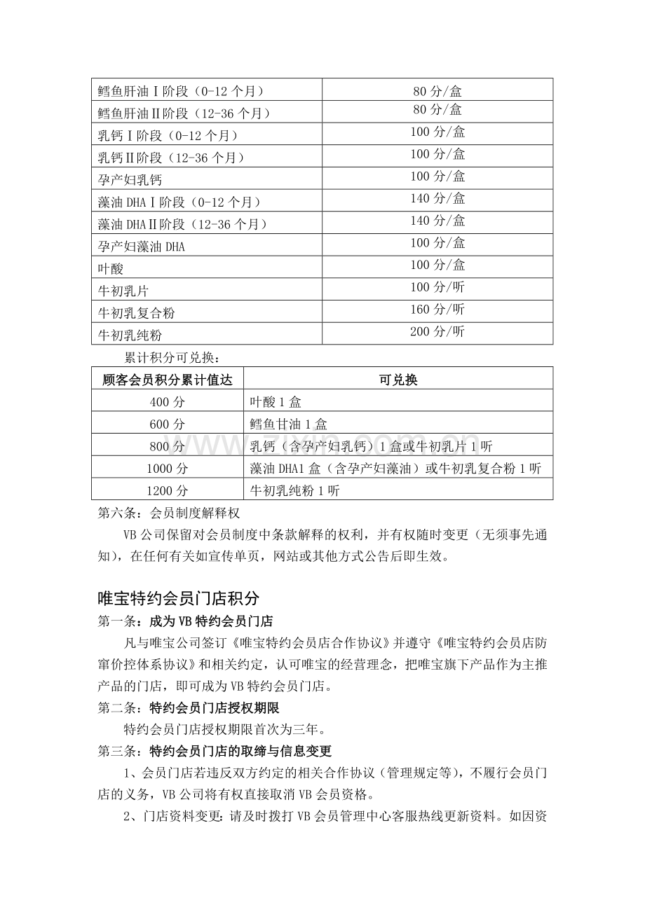 唯宝积分兑换制度(0406).doc_第2页