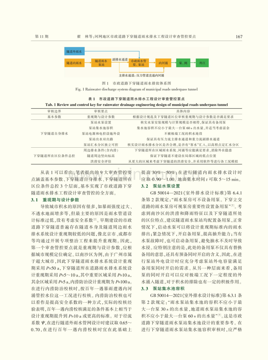 河网地区市政道路下穿隧道雨水排水工程设计审查管控要点.pdf_第3页