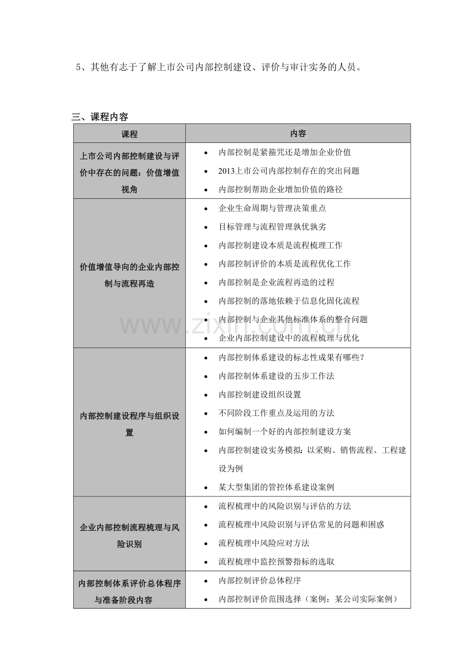 8月25-28日北京国家会计学院-企业内部控制流程梳理、评价与审计高级研修班.doc_第2页