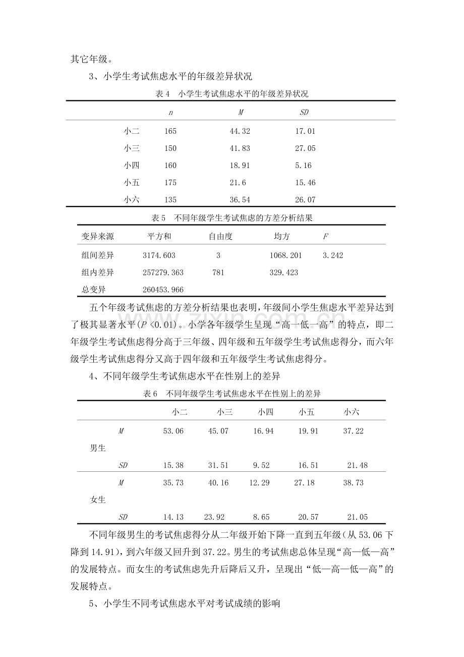 小学生考试焦虑的现状分析及对策.doc_第3页