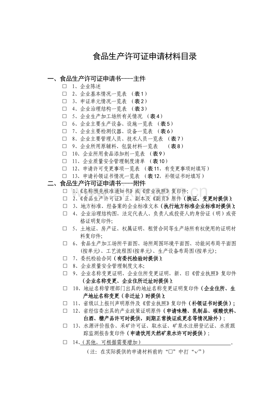 最终版食品生产许可申请书(2012版-格式文本).doc_第2页