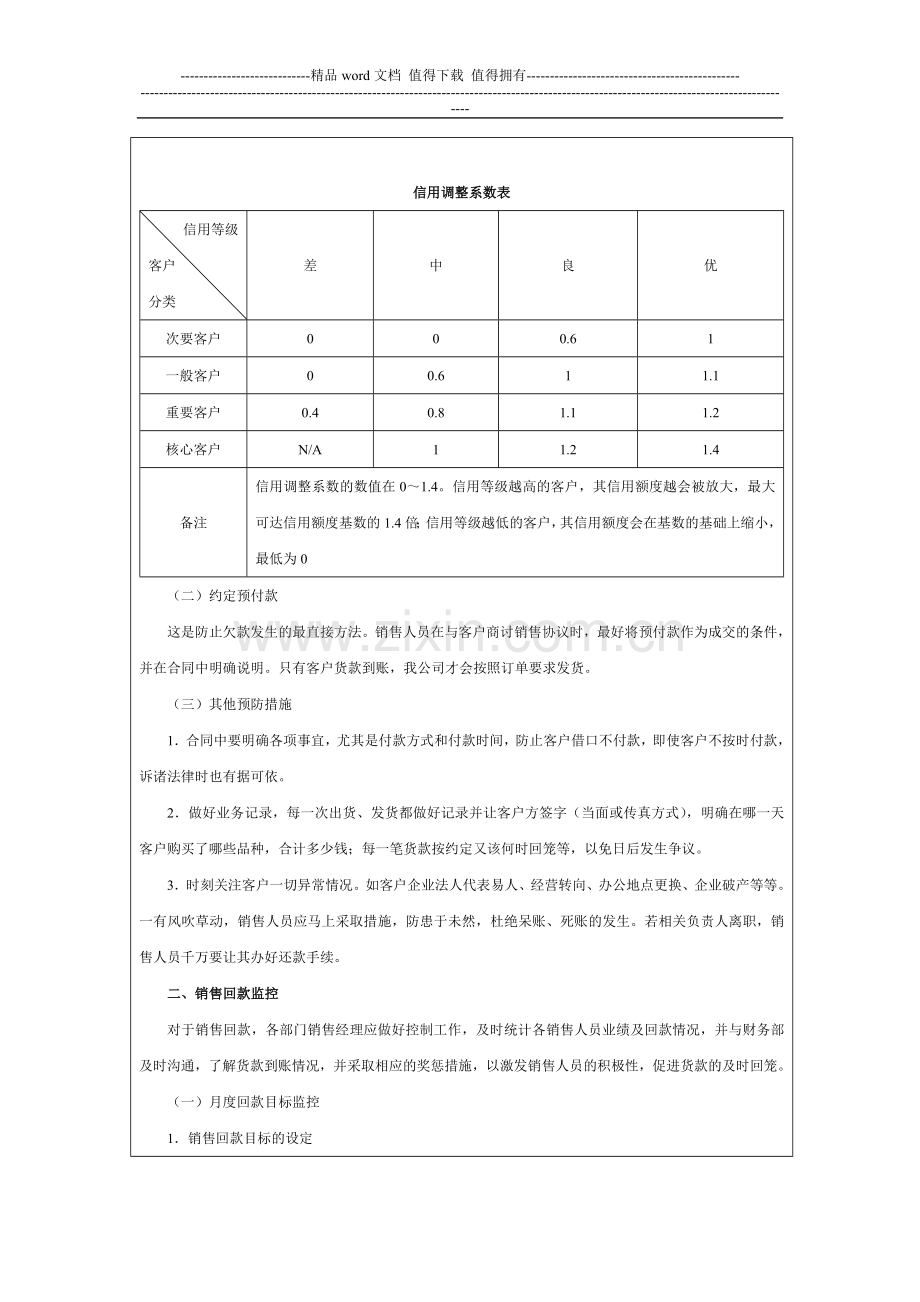 经典服装销售回款管理方案范文.doc_第3页