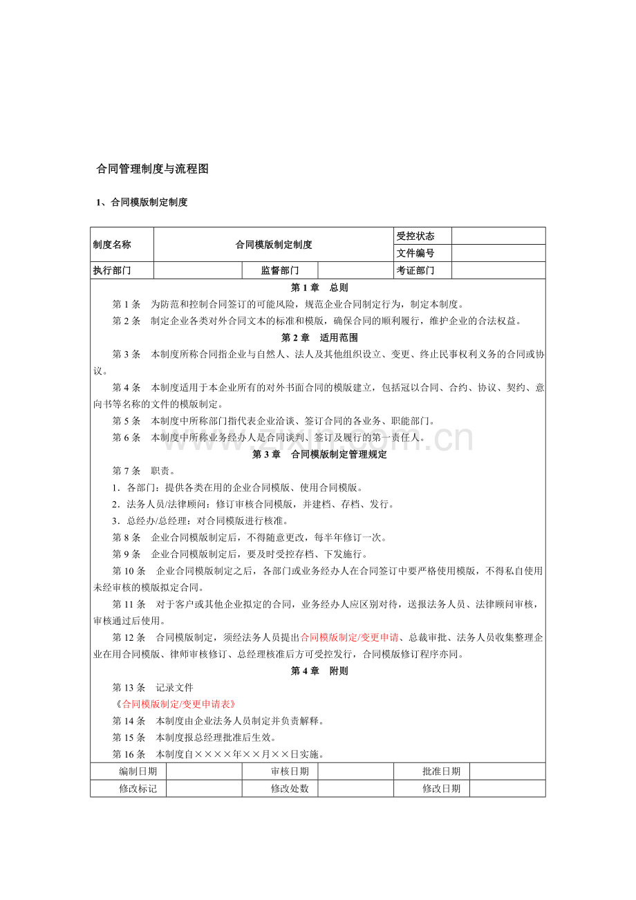 合同管理制度(初稿).doc_第1页