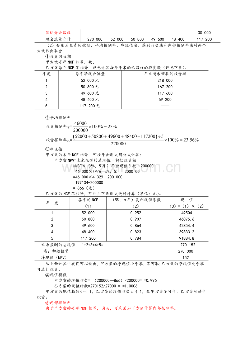 财务管理习题四答案.doc_第2页