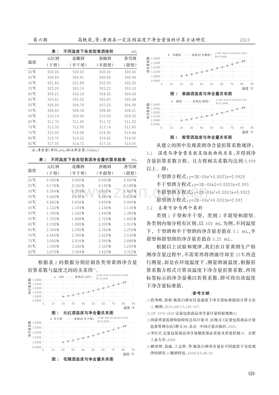 黄酒在一定区间温度下净含量值的计算方法研究.pdf_第2页