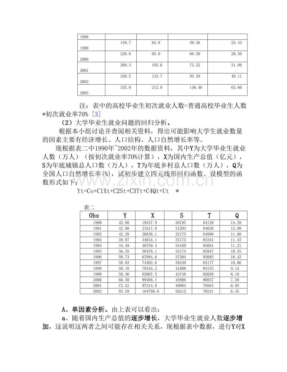 关于影响大学生就业问题全套与人口老龄化问题全套的因素分析与思考.doc_第3页