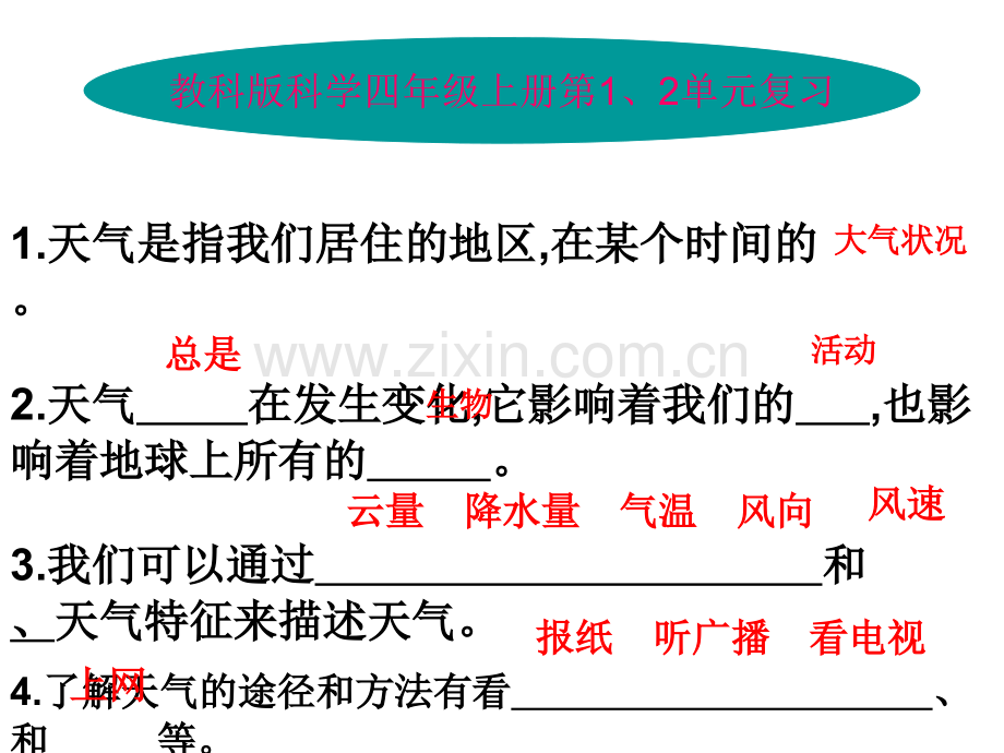 2017年教科版科学四年级上册全册各单元复习.ppt_第2页