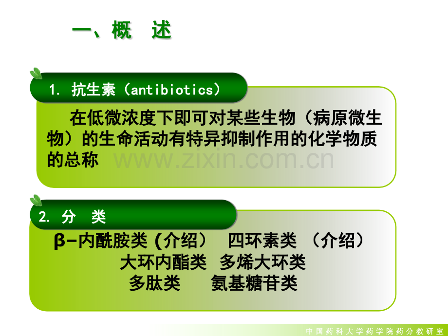 抗生素类药物分析PPT医学.ppt_第2页