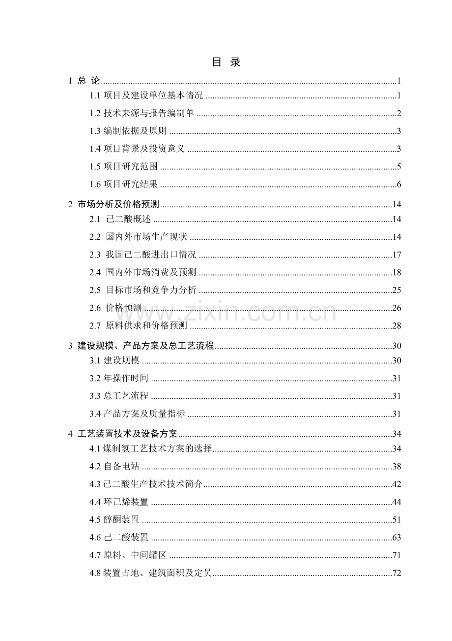 化工公司环己酮及己二酸工程项目申报可行性研究报告.doc_第3页