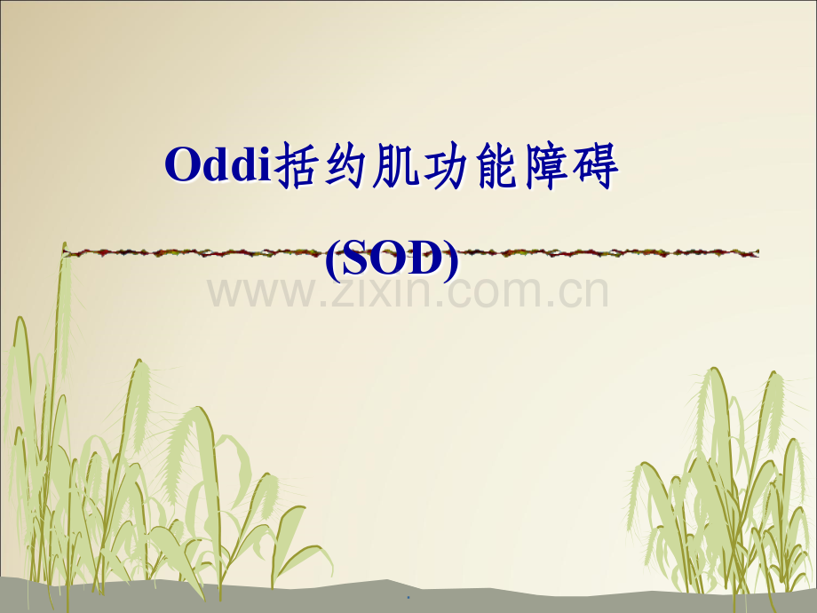 Oddi括约肌功能障碍(SOD).ppt_第1页