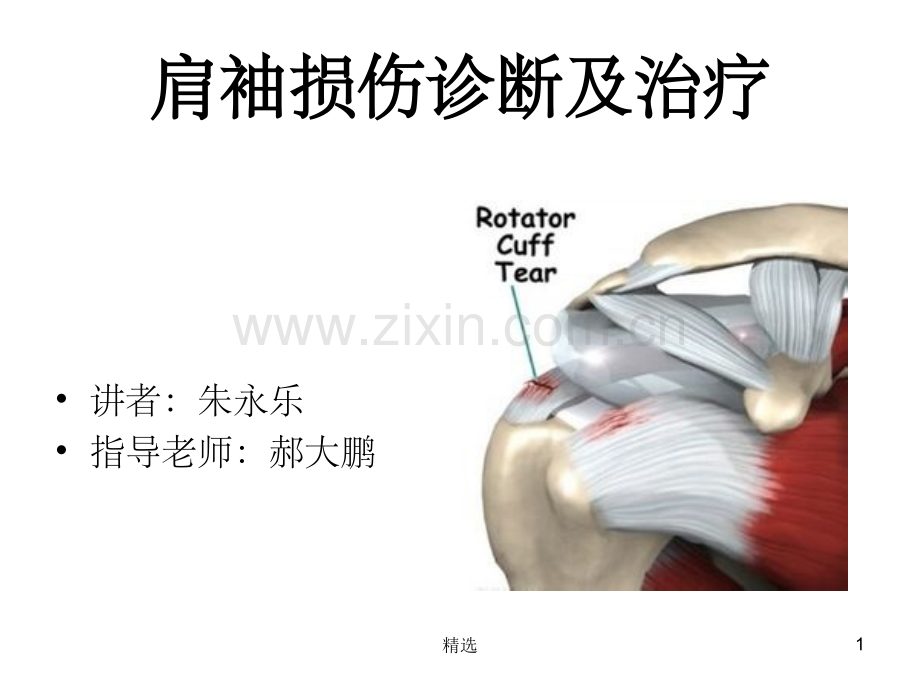 肩袖损伤诊断与治疗.ppt_第1页