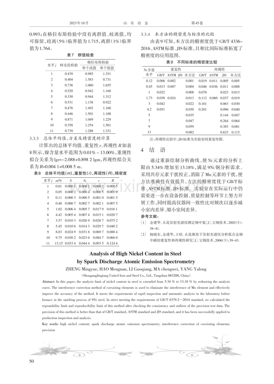 火花放电原子发射光谱法分析钢中高镍含量.pdf_第3页