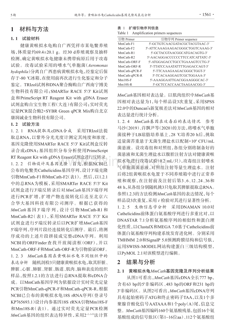 黄喉拟水龟Cathelicidin基因克隆及表达分析.pdf_第3页