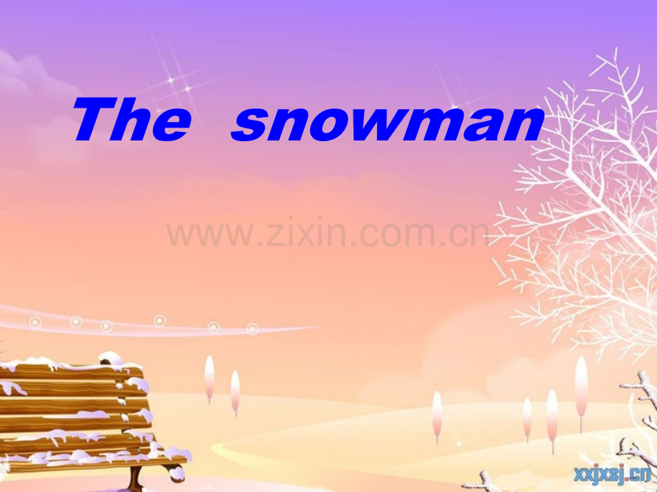 2017年冀教版六年级上册Lesson18-The-snowman.ppt_第1页