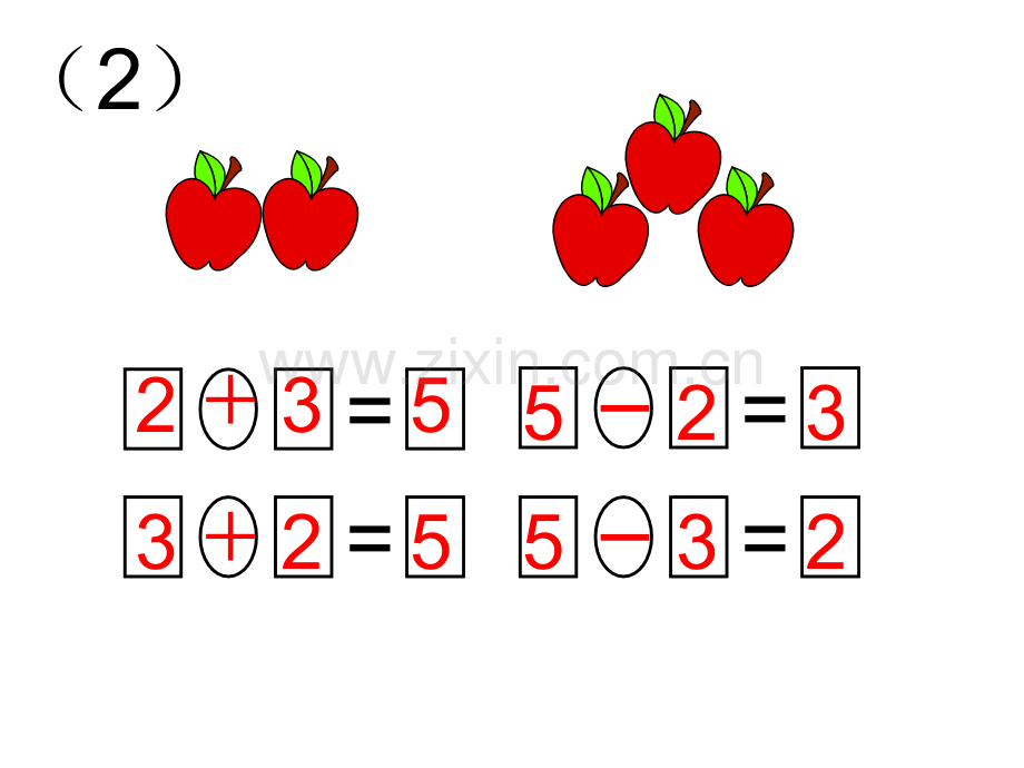 一年级数学上册一图四式练习题1.ppt_第2页