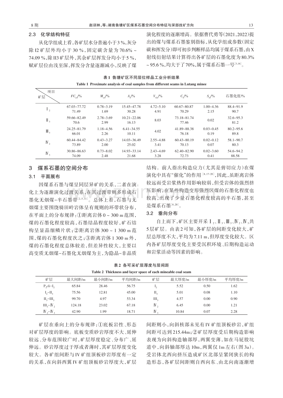 湖南鲁塘矿区煤系石墨空间分布特征与深部找矿方向.pdf_第3页