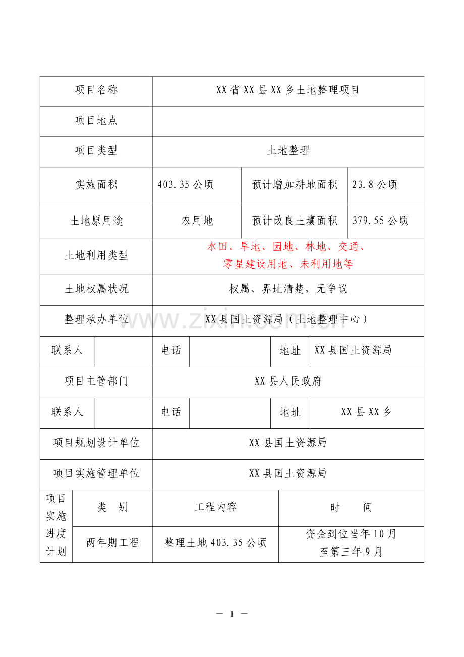 江西省某土地整理项目可行性研究报告.doc_第2页