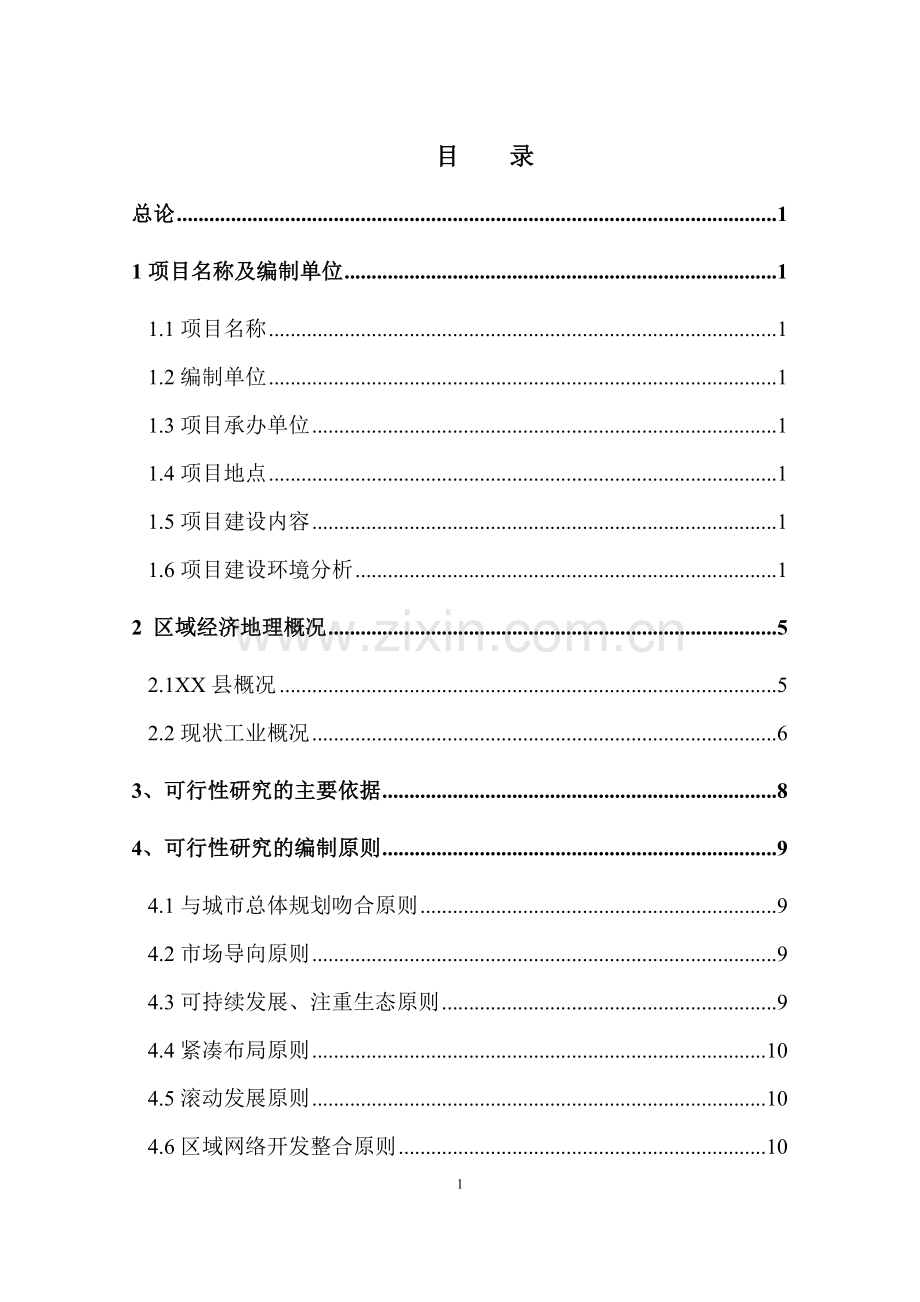 工业园建设可行性研究报告.doc_第1页