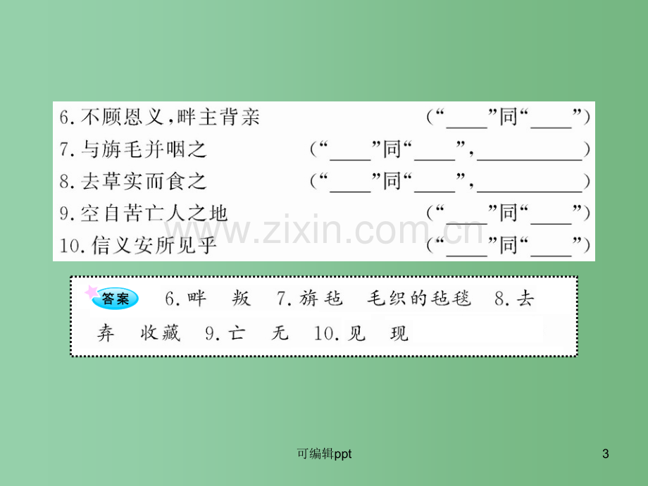 高中语文全程复习方略配套-《廉颇蔺相如列传》《苏武传》新人教版必修4-(山东专用).ppt_第3页