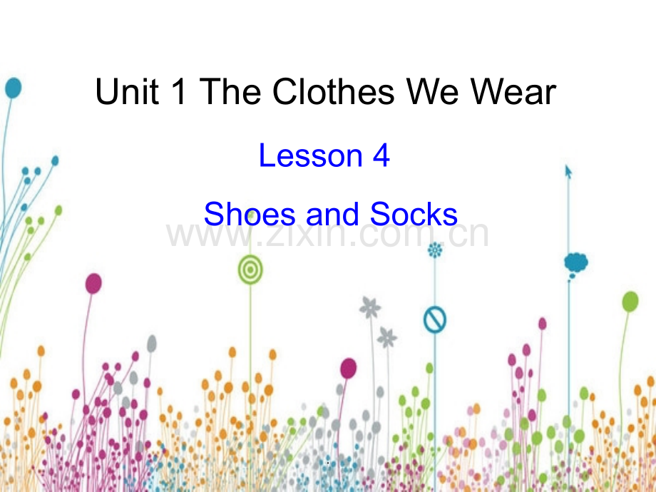 冀教版小学英语四年级上册第四课Book3-Lesson4-Shoes-and-Socks.ppt_第1页