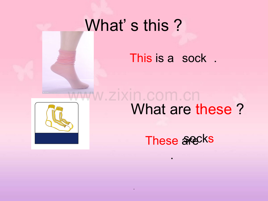 冀教版小学英语四年级上册第四课Book3-Lesson4-Shoes-and-Socks.ppt_第3页