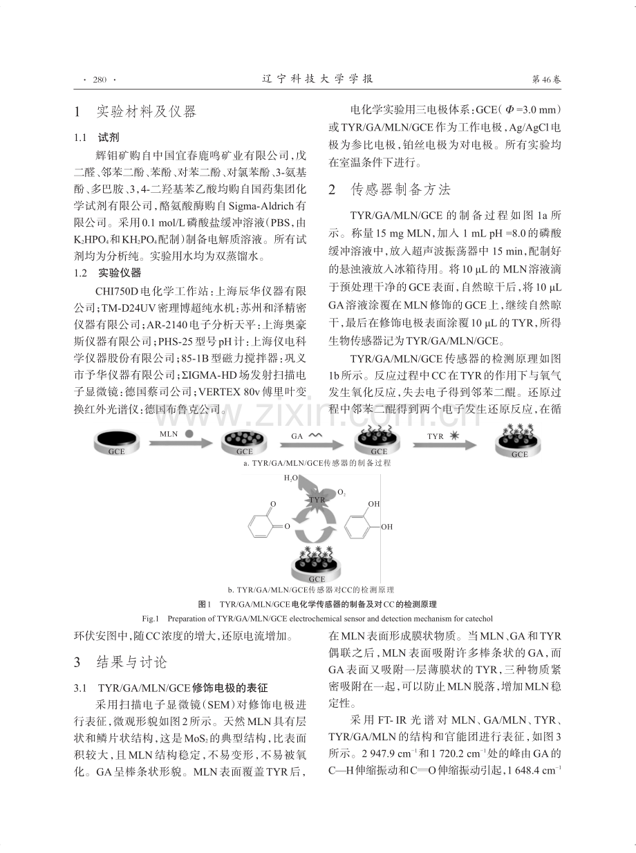 辉钼矿基邻苯二酚传感器制备及性能研究.pdf_第2页